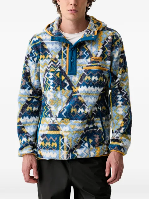 Columbia Sportswear Helvetia hættetrøje i fleece med geometrisk mønster