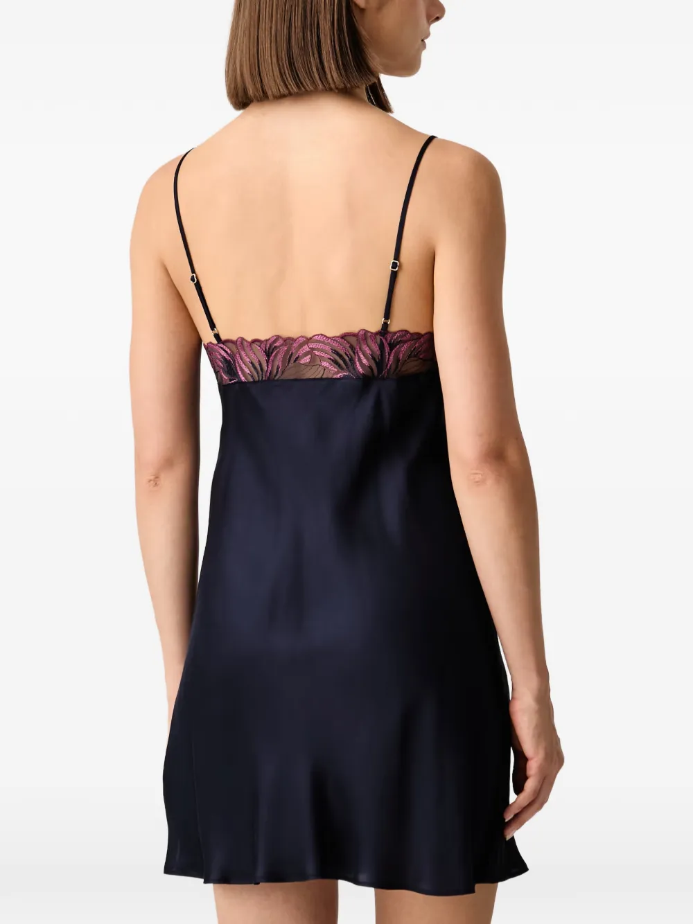 Chantelle lace-trim nightdress Blauw