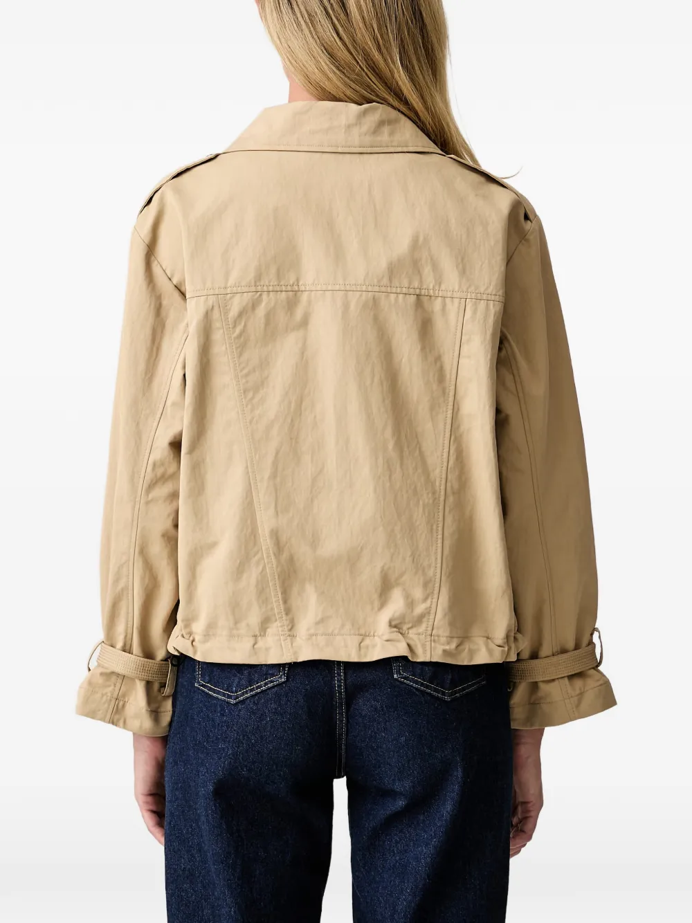 DKNY Bikerjack met rits Beige