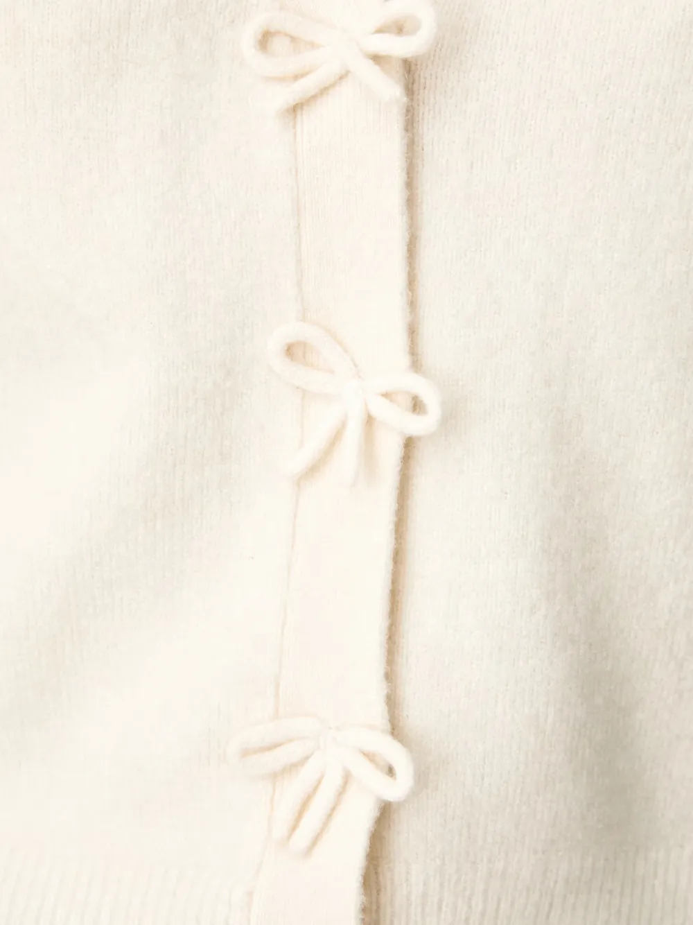 DKNY Fijngebreid vest met strikdetail Beige