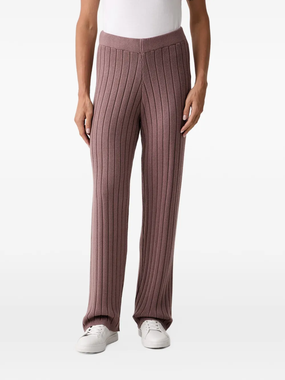 Chantelle ribbed-knit trousers - Violett