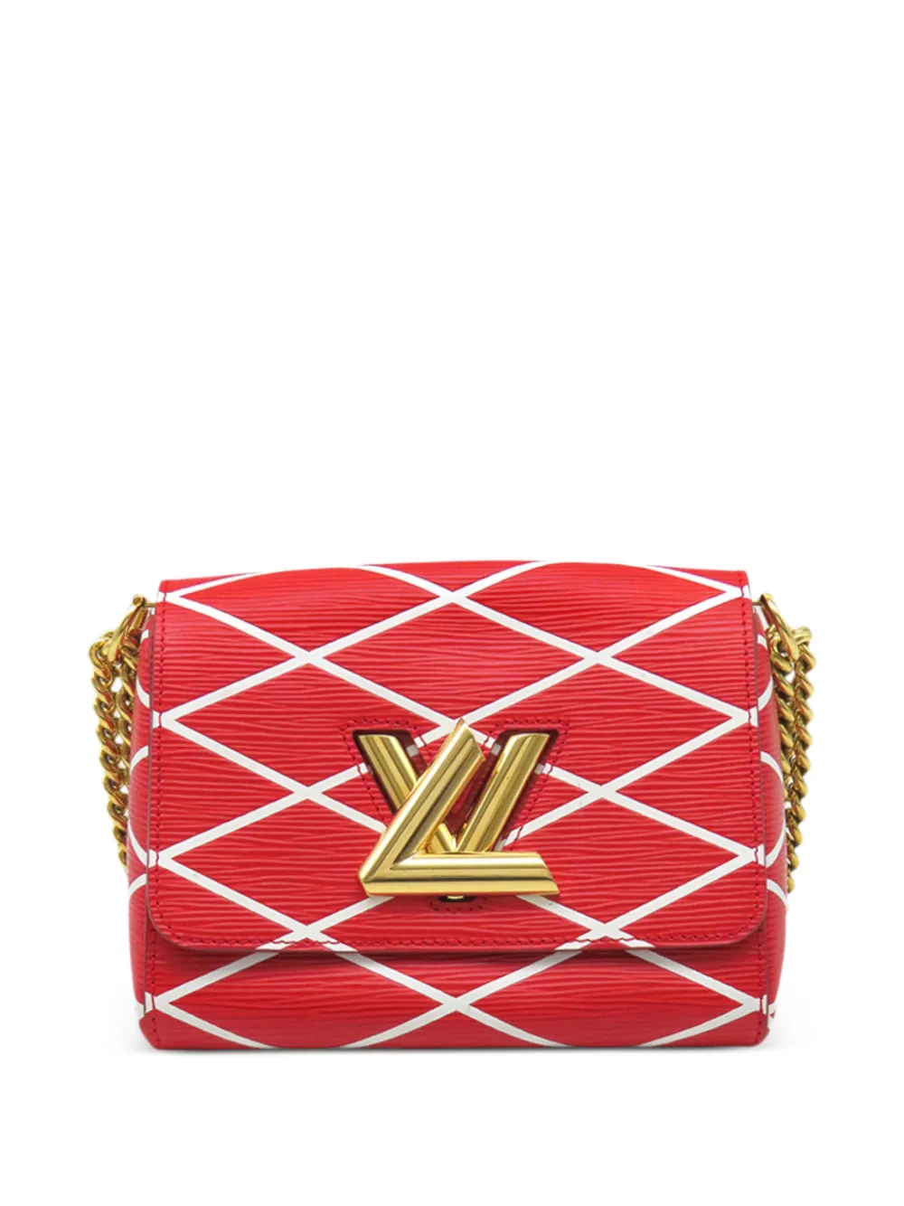 Louis Vuitton Pre-Owned Borsa a tracolla Twist in pelle Epi con motivo Malletage 2014-2017 - Rosso