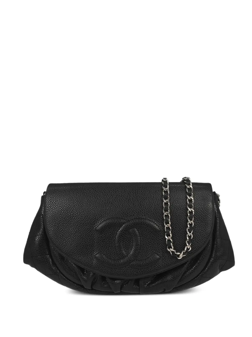 CHANEL Pre-Owned Borsa a spalla Half Moon 2013-2014 - Nero