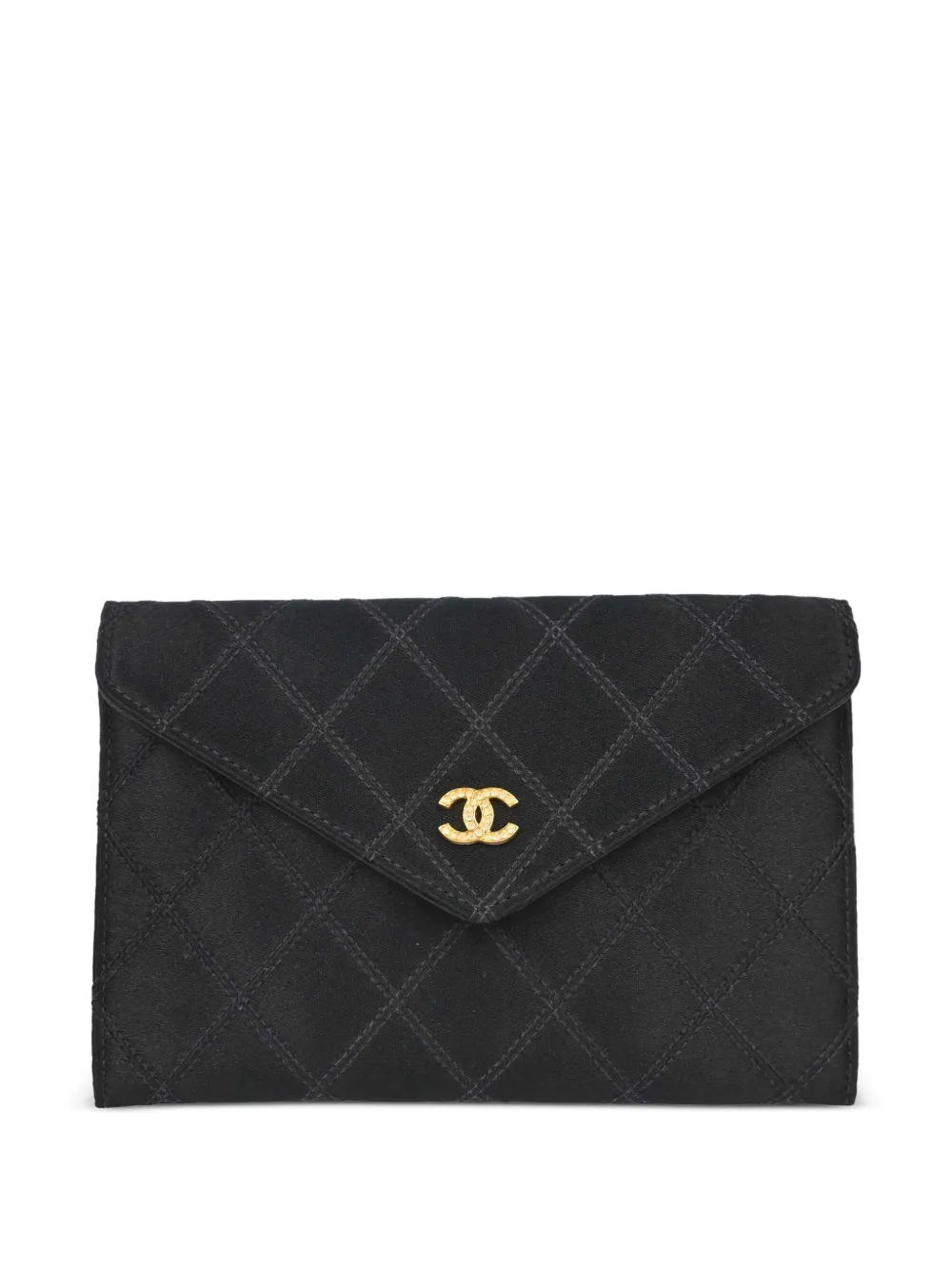 CHANEL Pre-Owned Portamonete CC bicolore 1991-1994 - Nero