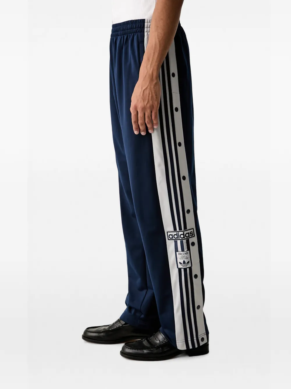 adidas Adicolor side-stripe track pants Blauw