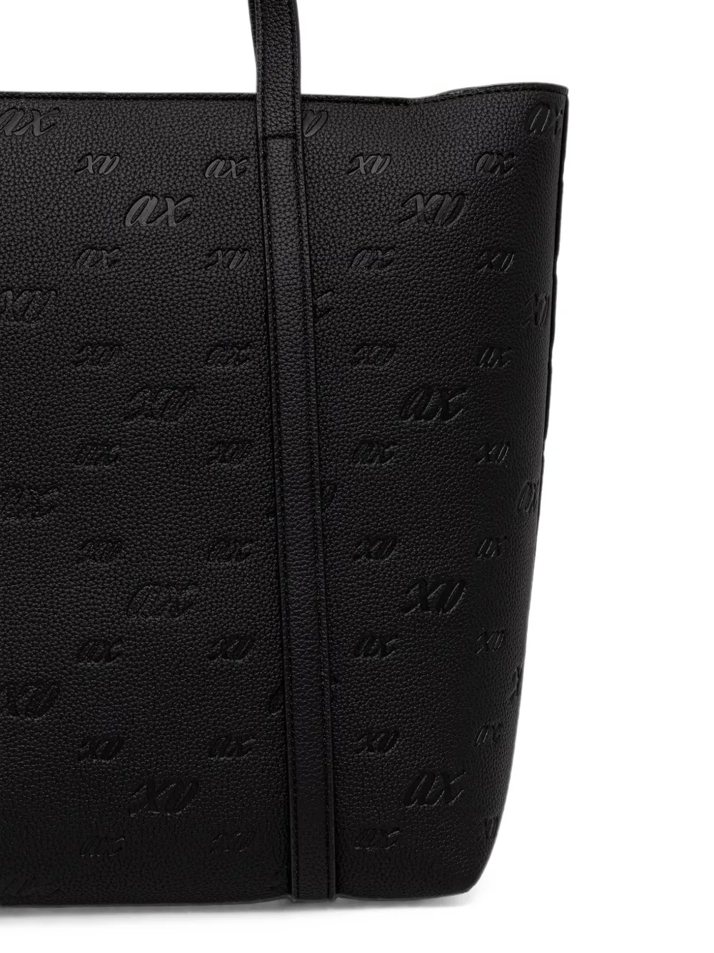 Armani Exchange Shopper met logo-reliëf Zwart