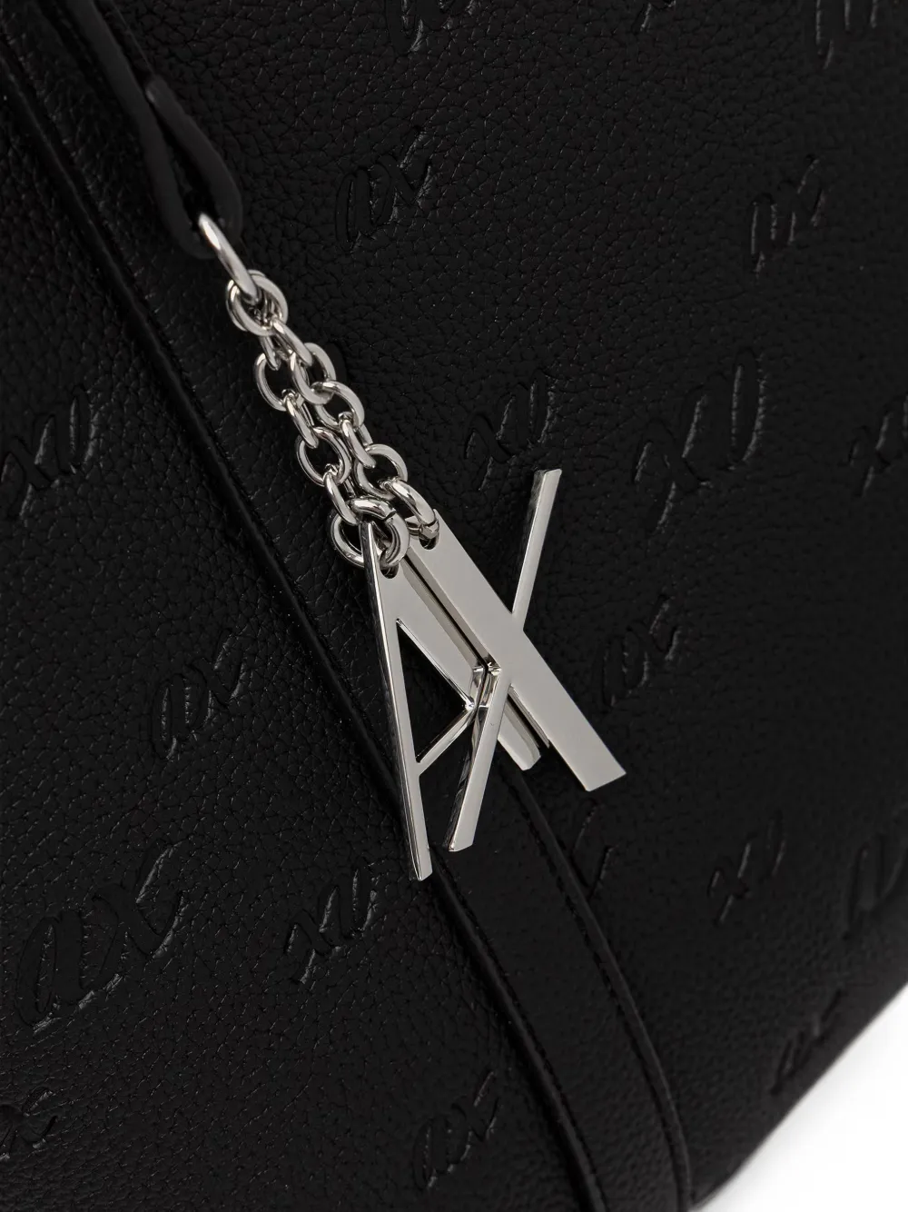 Armani Exchange Shopper met logo-reliëf Zwart