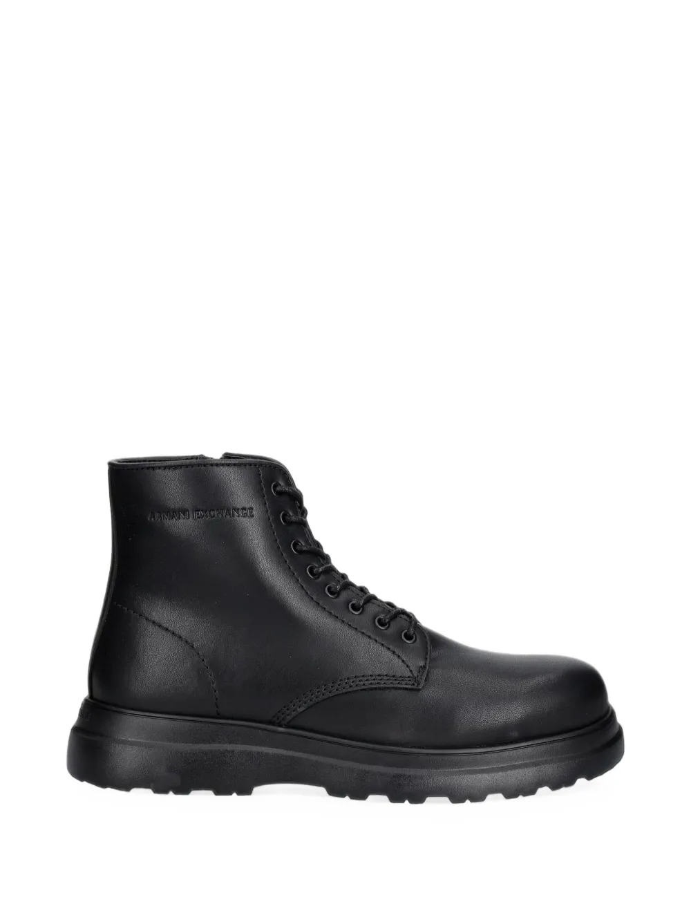 Armani Exchange lace-up ankle boots Zwart