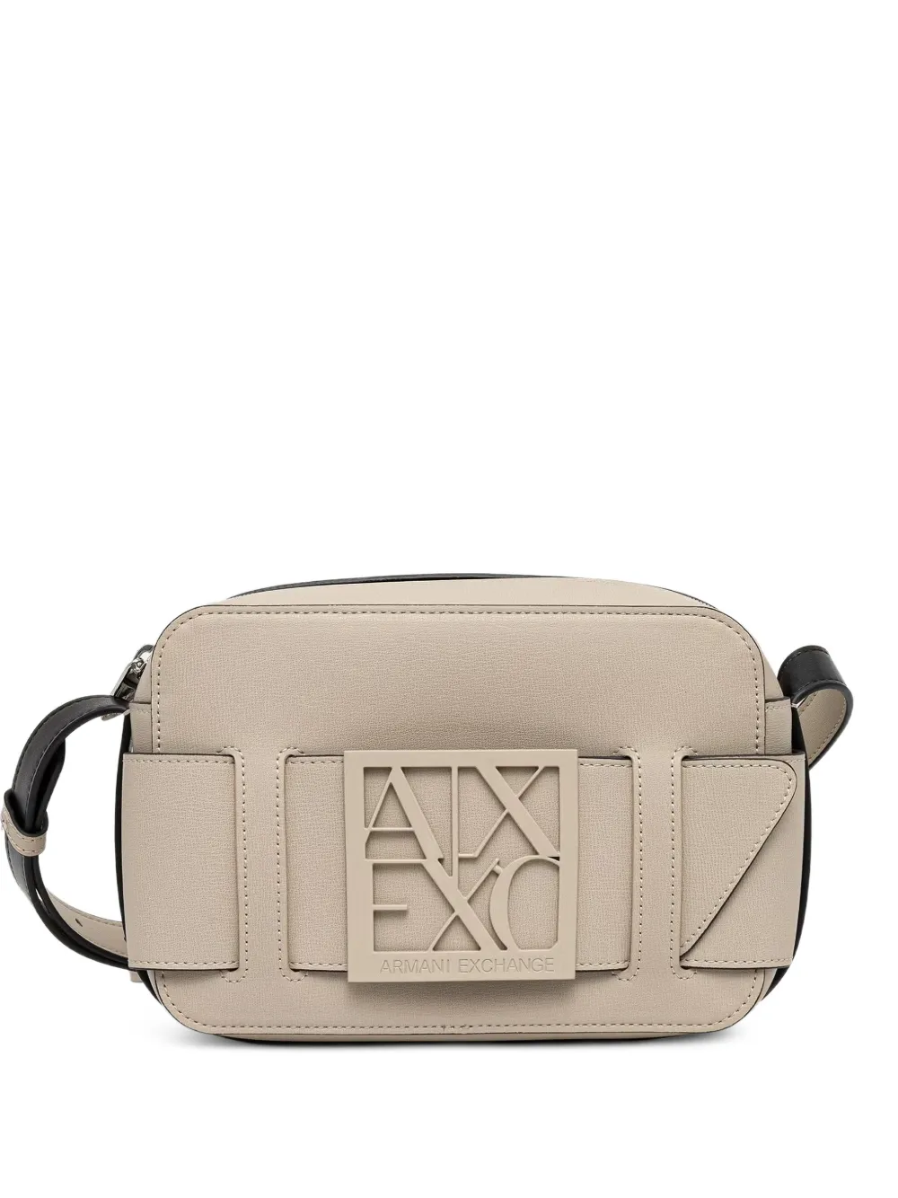 Armani Exchange logo-plaque cross body bag - Toni neutri