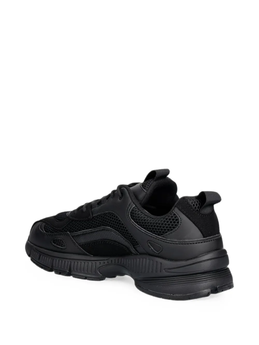 Armani Exchange mesh-panelled sneakers Zwart