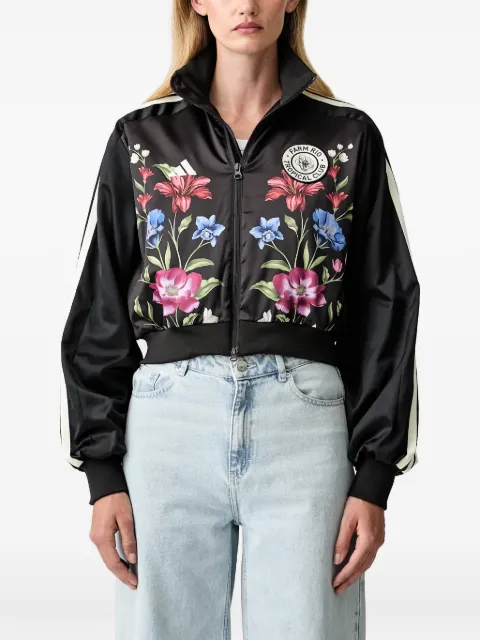 adidas x Farm floral-print cropped jacket