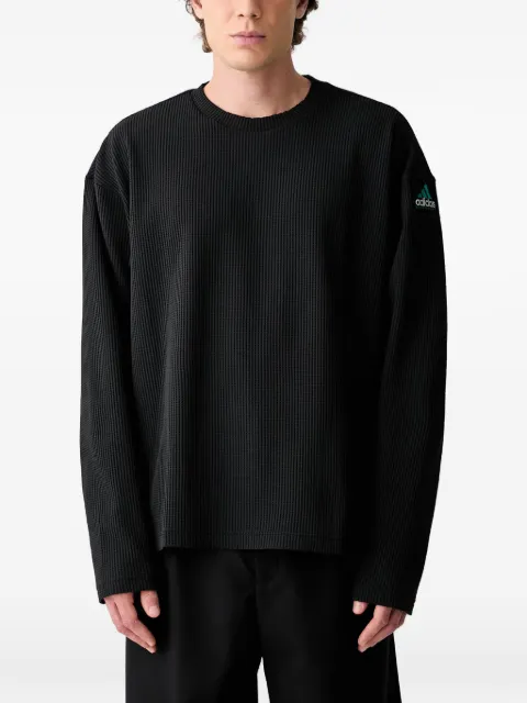 adidas waffle-knit long-sleeve T-shirt