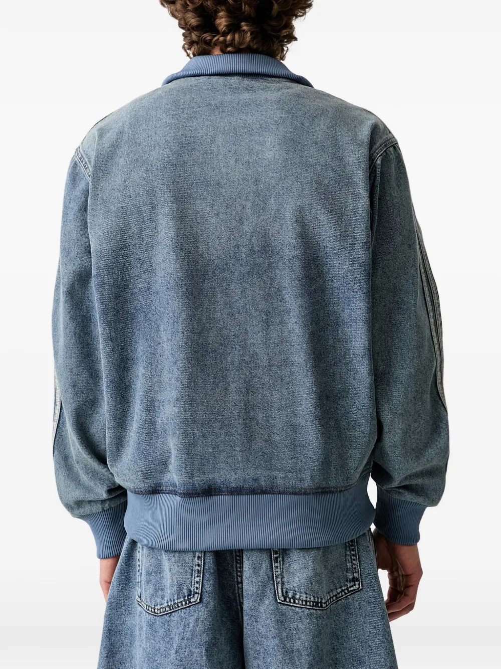 adidas Firebird Adicolor denim jacket Blauw