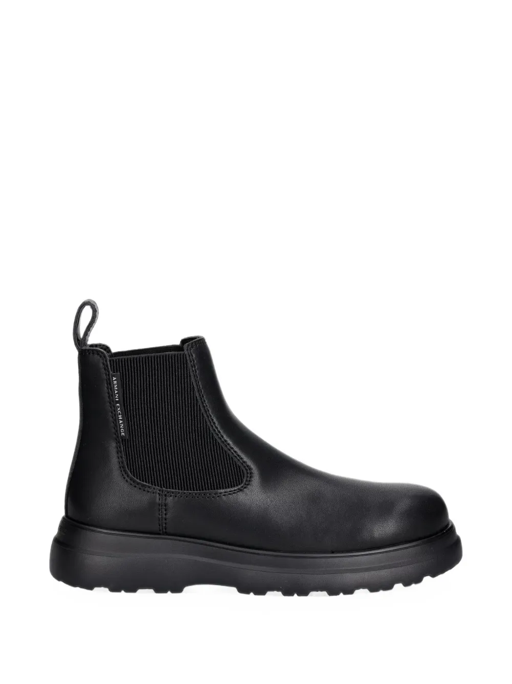 Armani Exchange Chunky-sole Chelsea Boots In Black