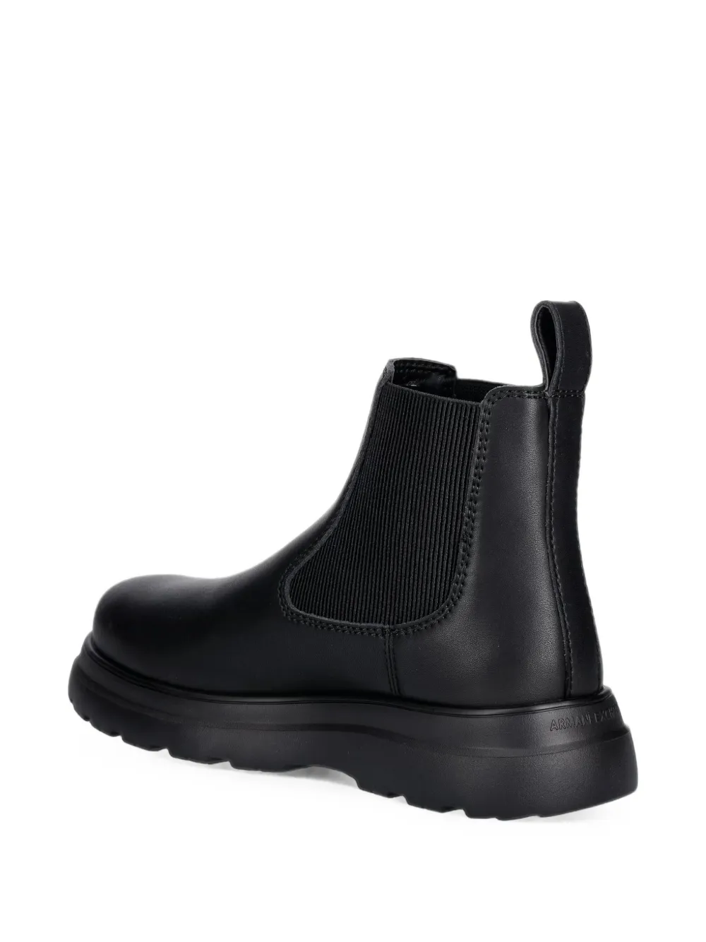 Armani Exchange chunky-sole chelsea boots Zwart