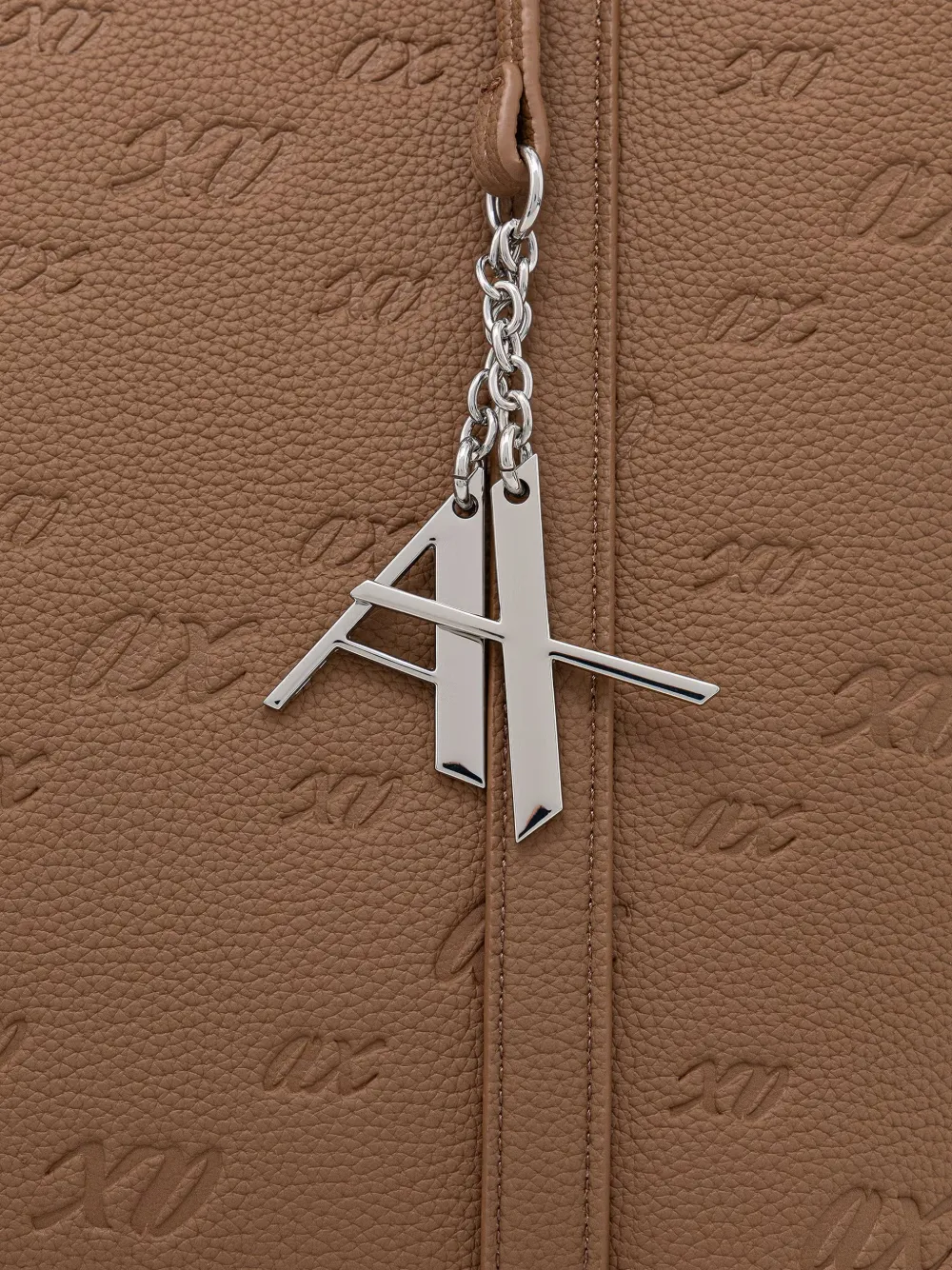 Armani Exchange Shopper met nerf-effect en logo-reliëf Bruin