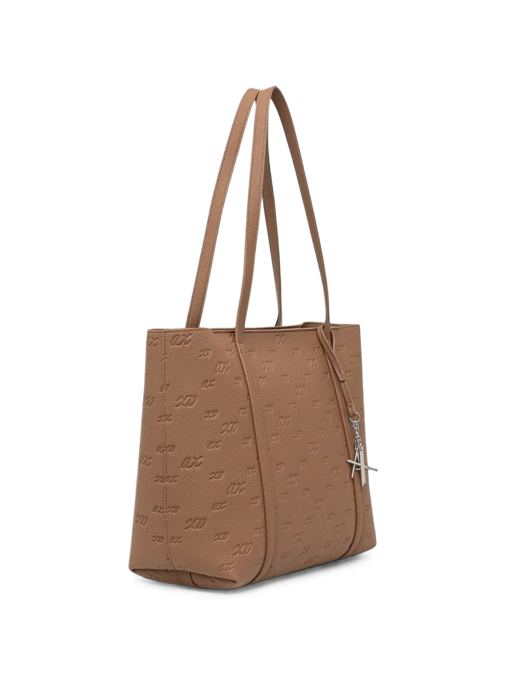 Armani Exchange Shopper met nerf-effect en logo-reliëf Bruin