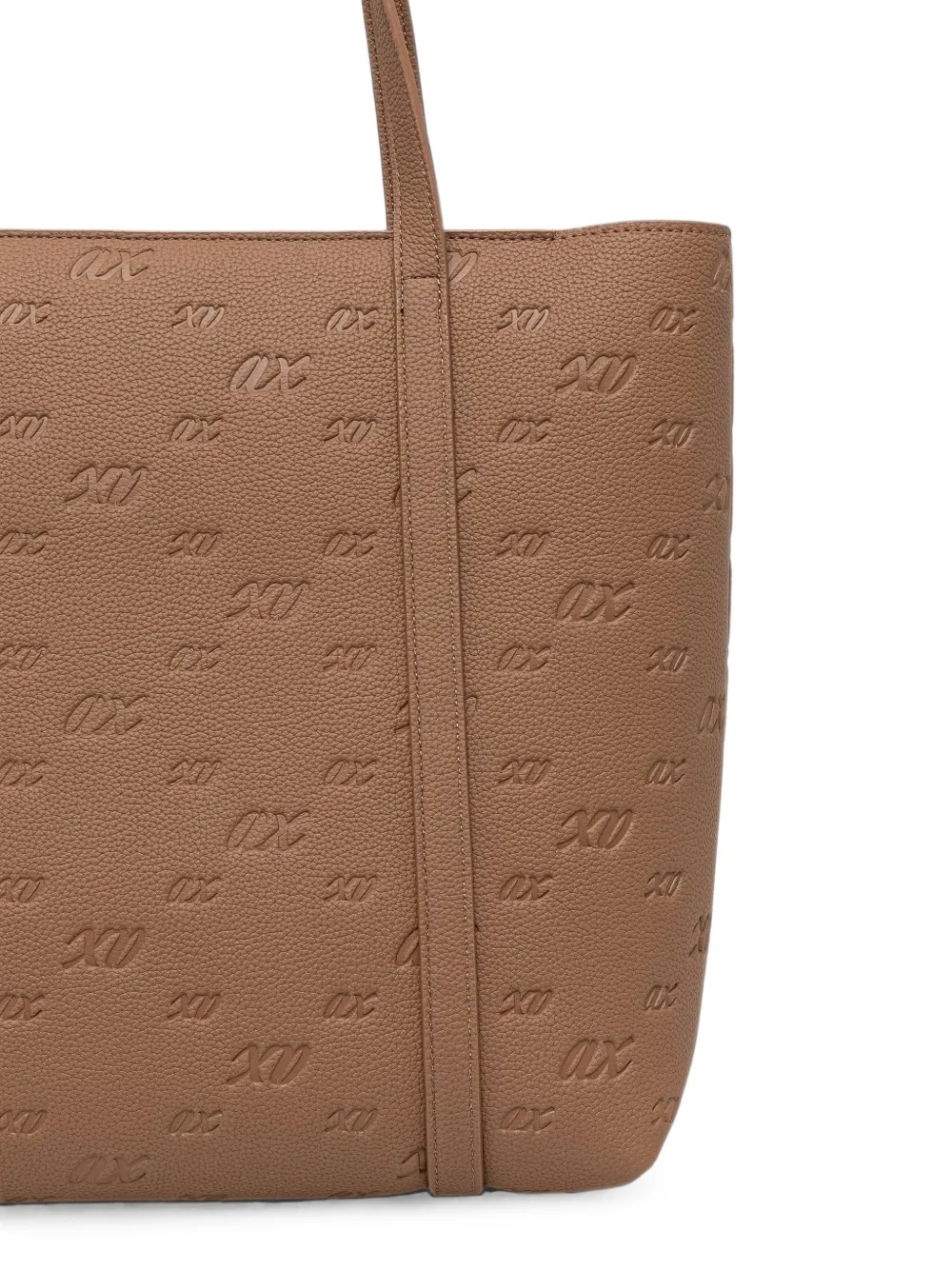 Armani Exchange Shopper met nerf-effect en logo-reliëf Bruin