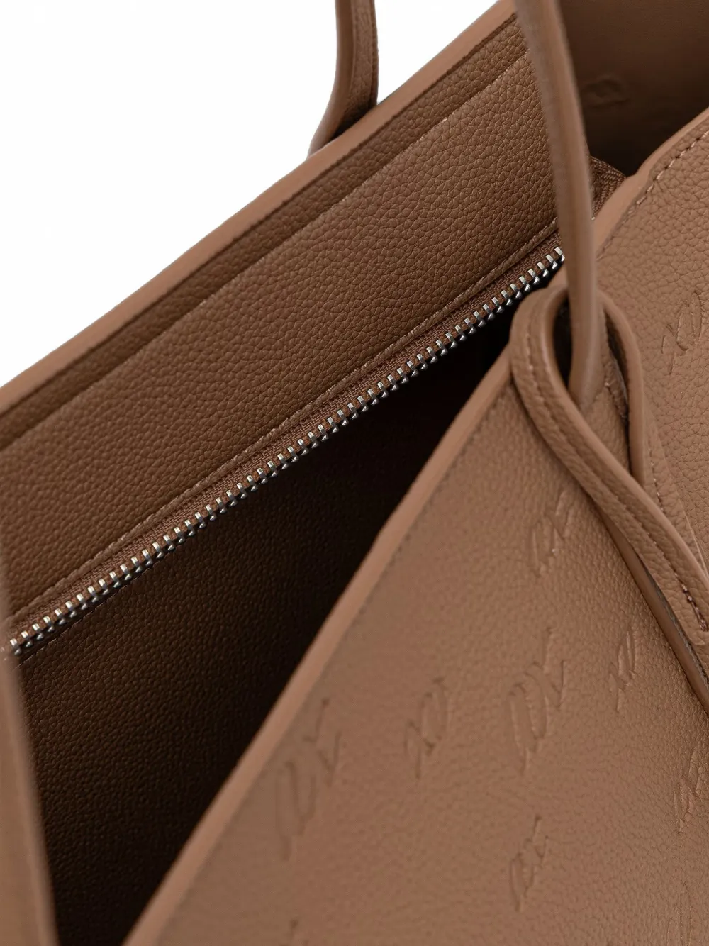 Armani Exchange Shopper met nerf-effect en logo-reliëf Bruin
