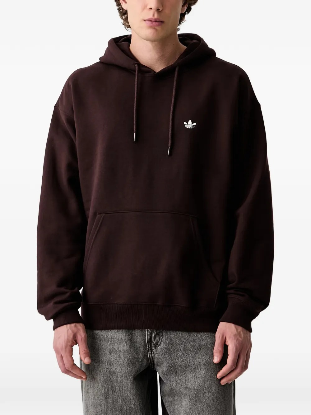 adidas graphic-print hoodie - Marrone