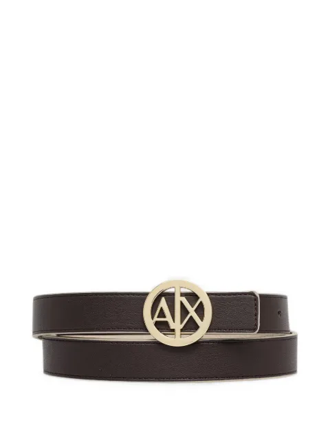 Armani Exchange reversible logo-buckle belt