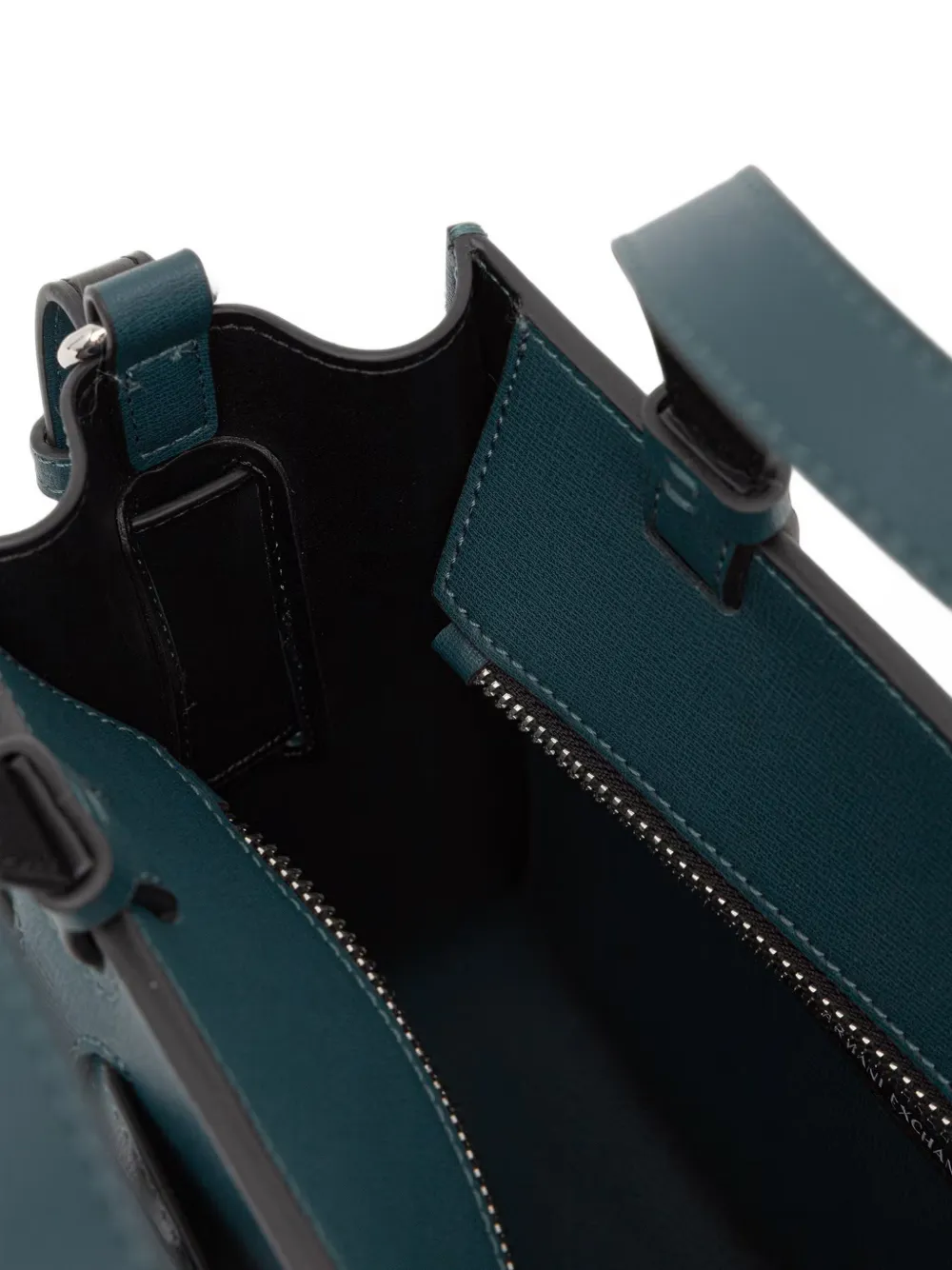 Armani Exchange Shopper met logo-plakkaat en gespen Groen