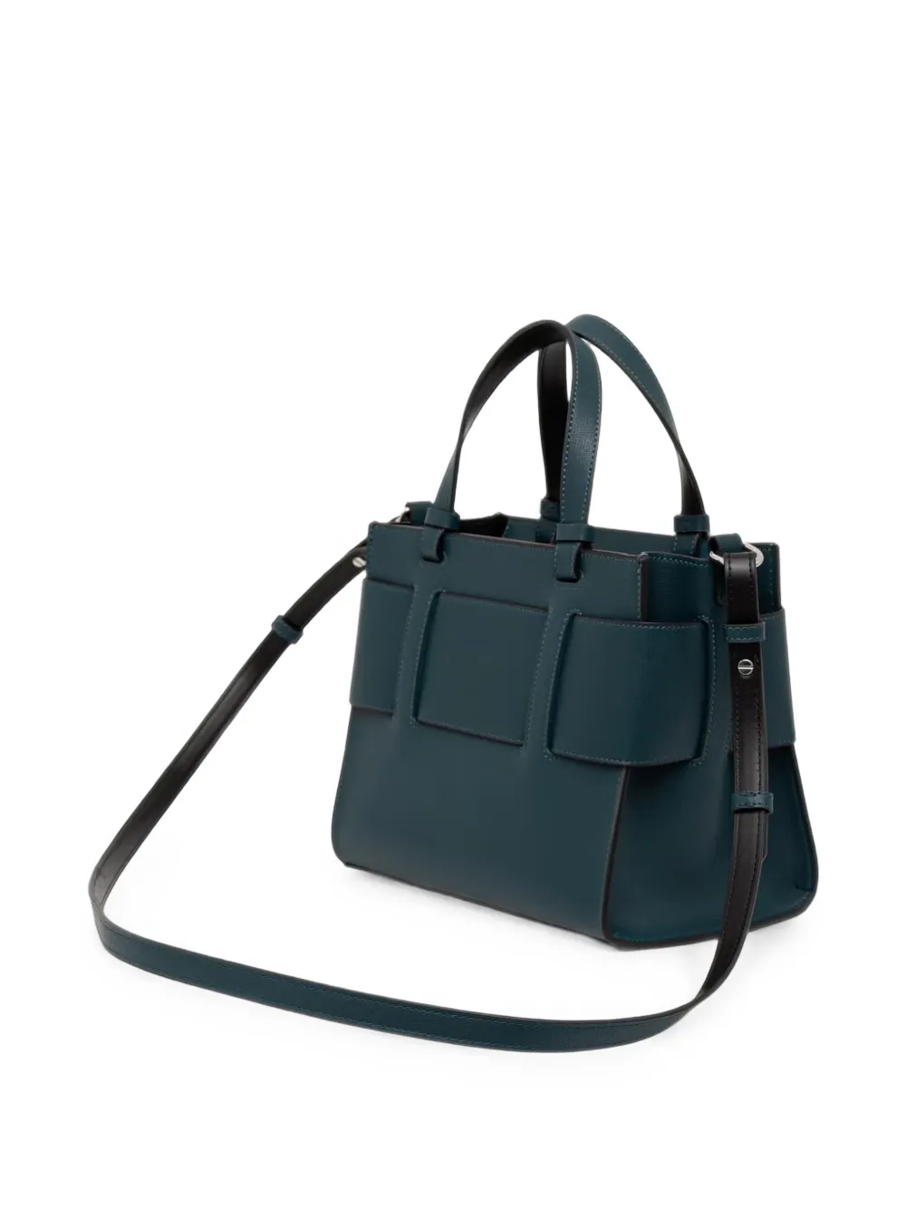 Armani Exchange Shopper met logo-plakkaat en gespen Groen