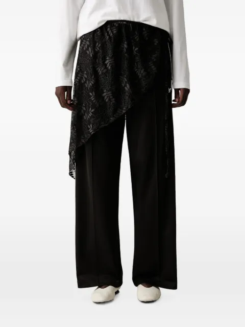 adidas lace-overlay track pants