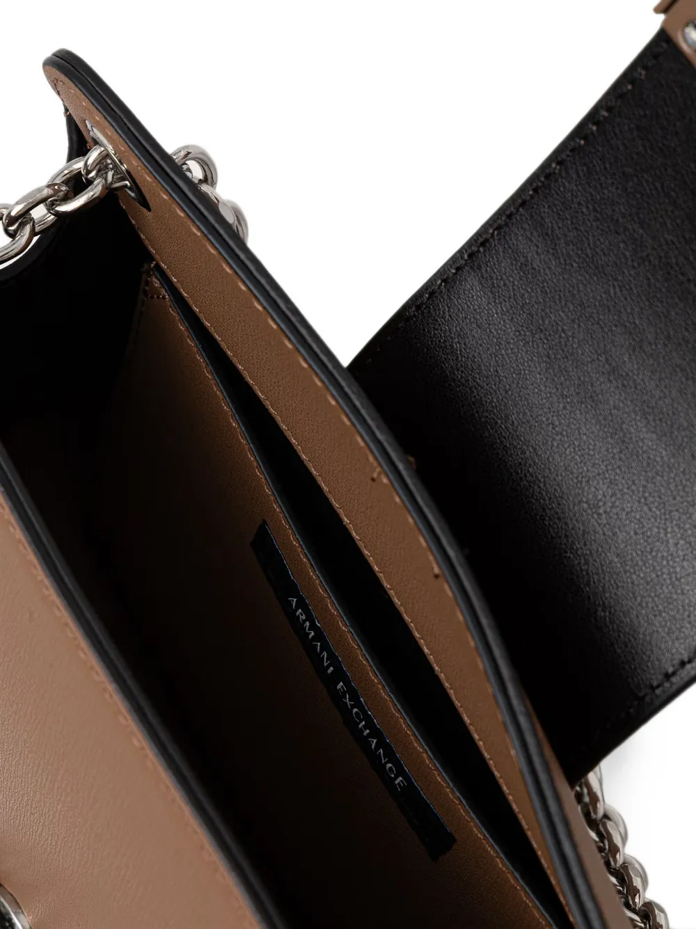 Armani Exchange Crossbodytas met logoplakkaat Bruin