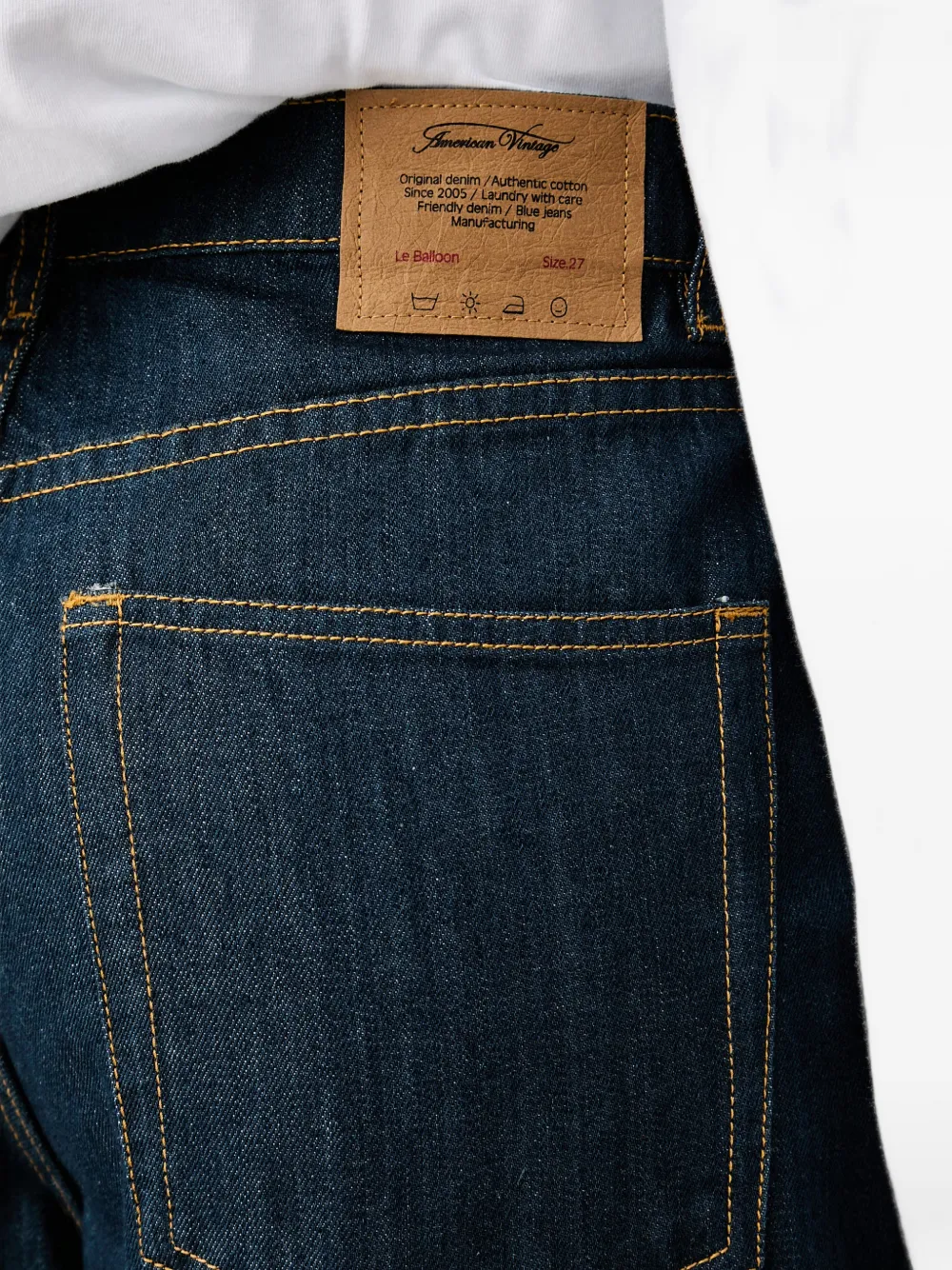 American Vintage Rifow jeans Blauw