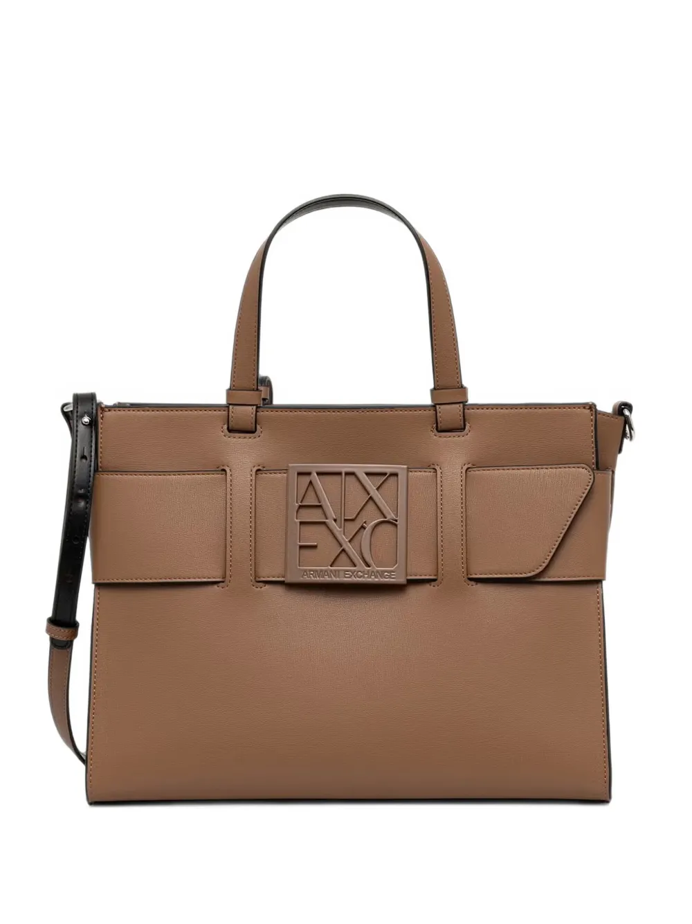 Armani Exchange logo-plaque tote bag · OS