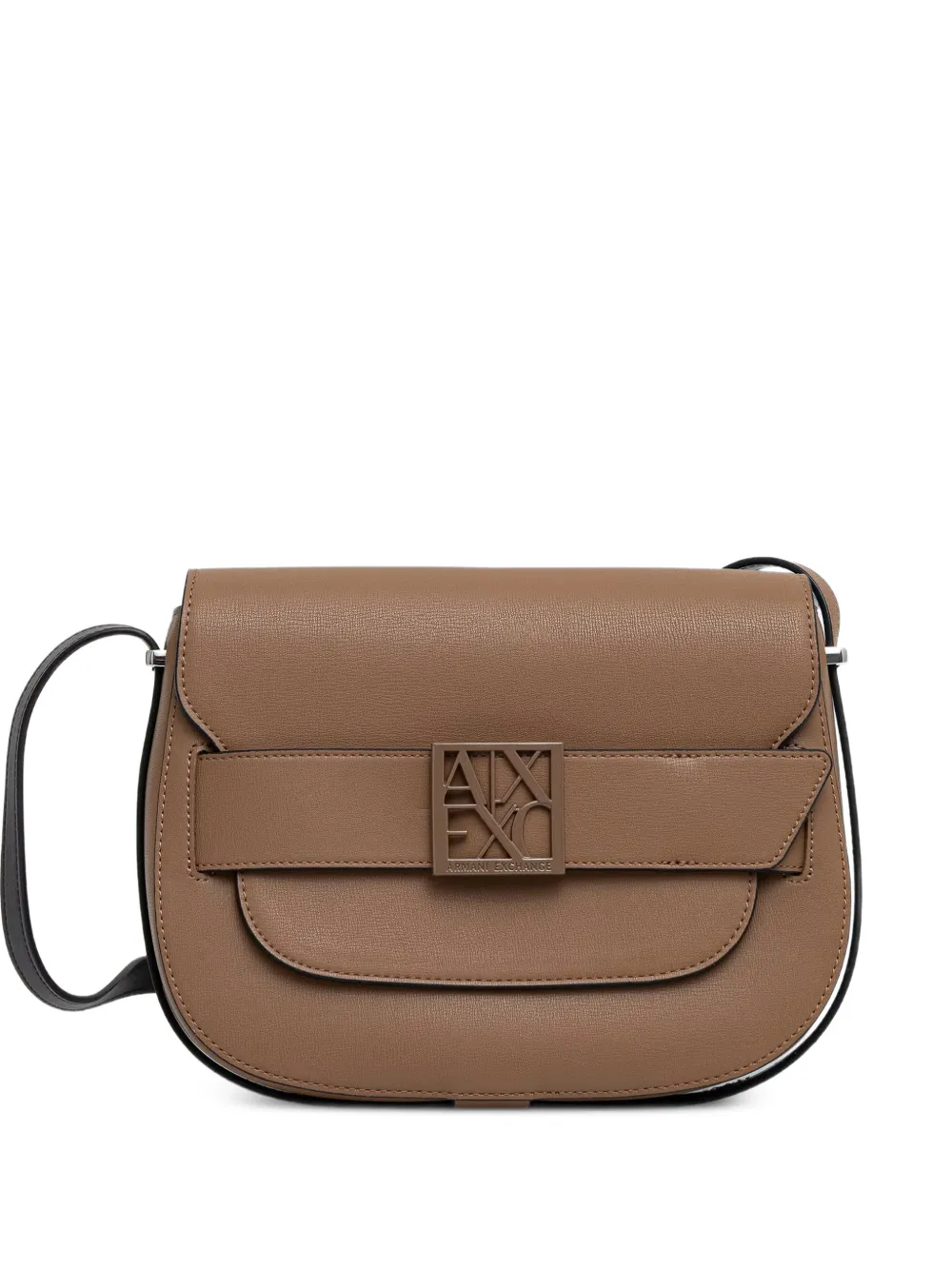 Armani Exchange logo-plaque cross body bag - Marrone