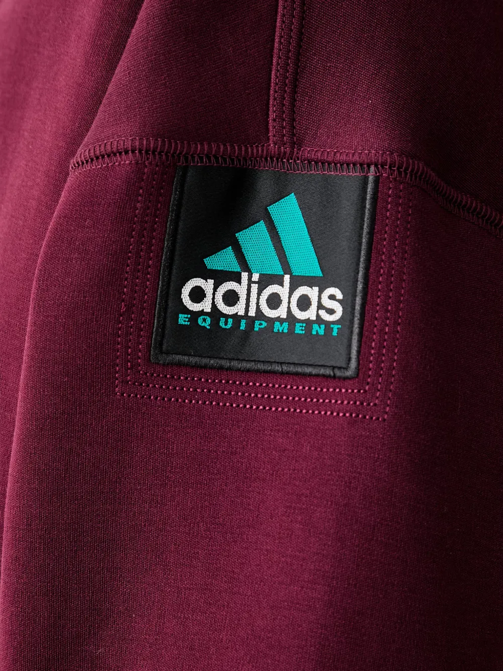 adidas logo-patch hoodie Rood