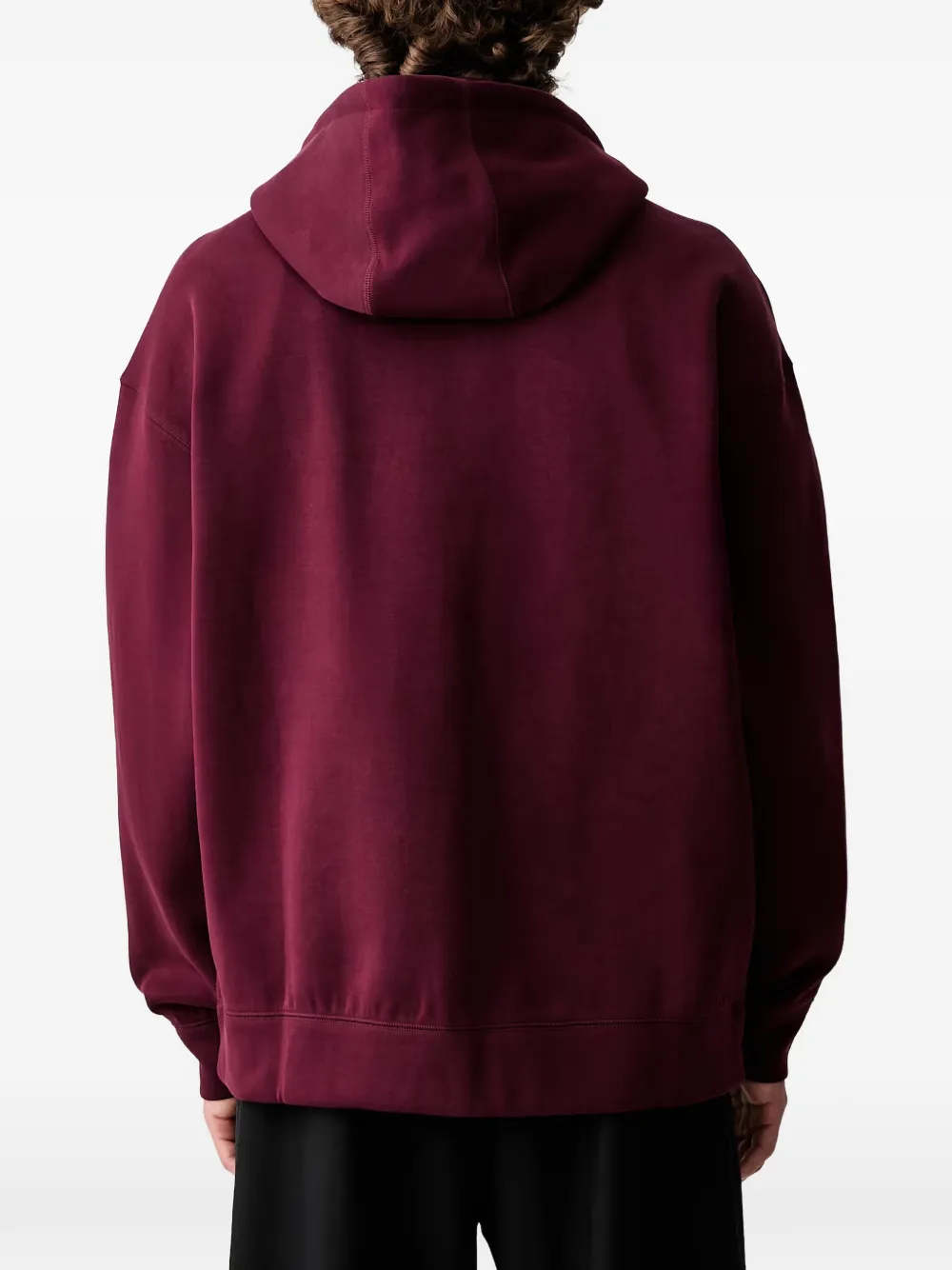 adidas logo-patch hoodie Rood