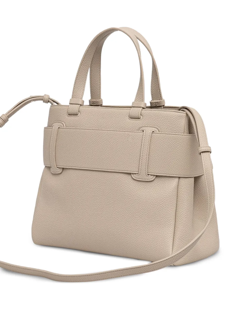 Armani Exchange Shopper met logoplakkaat Beige