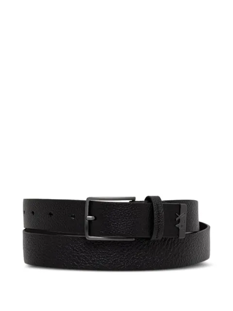 Armani Exchange Strukturierter Gürtel mit Logo-Schild