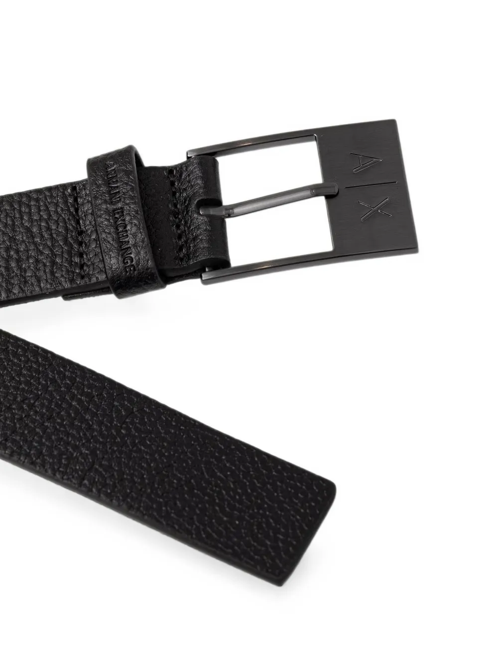 Armani Exchange Riem met logoplakkaat Zwart