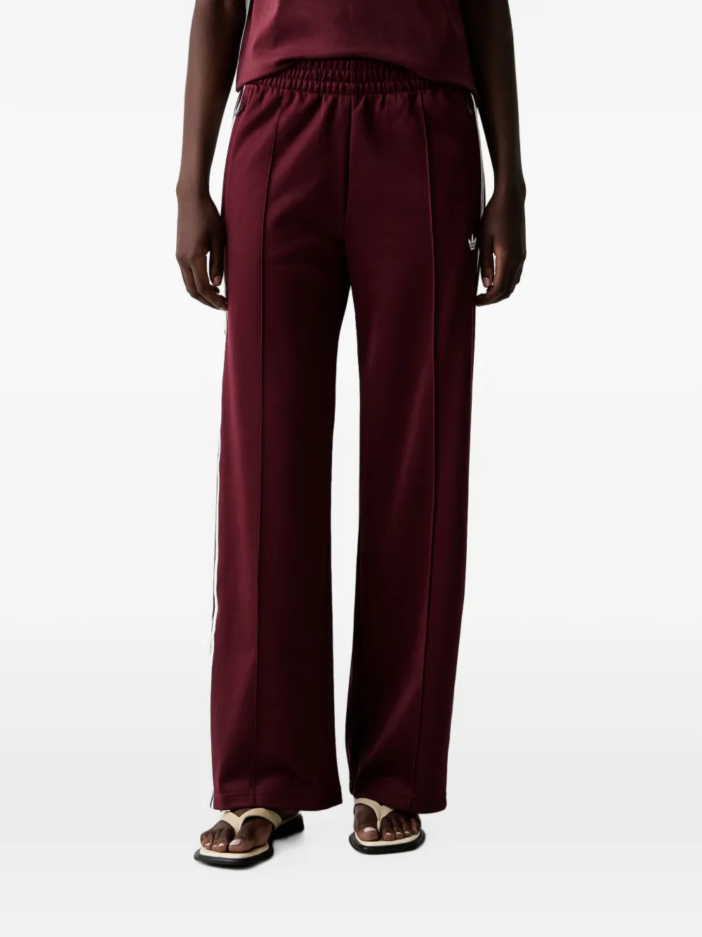 adidas lace-overlay track pants Rood