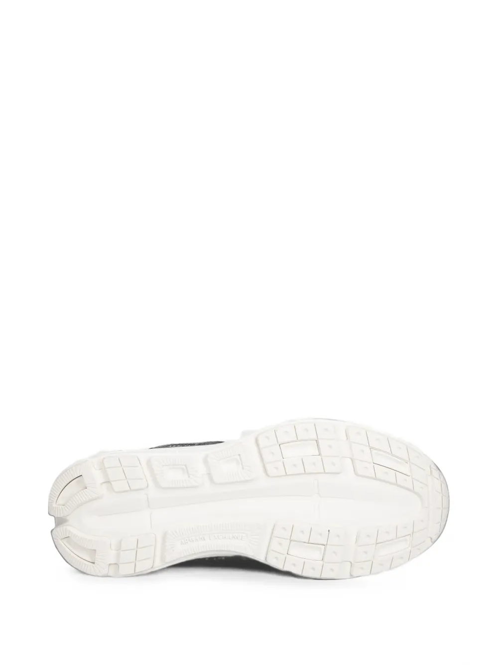 Armani Exchange logo-print panelled sneakers Zwart