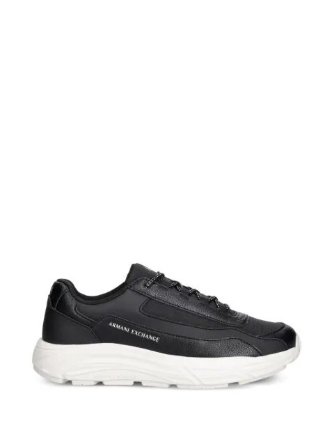 Armani Exchange logo-print panelled sneakers