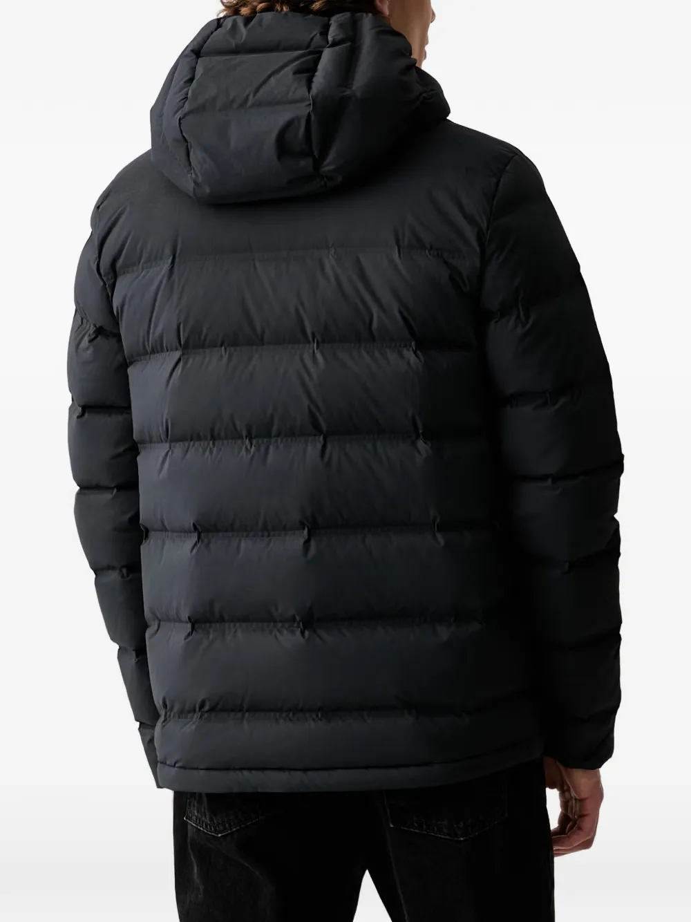 adidas hooded padded jacket Zwart