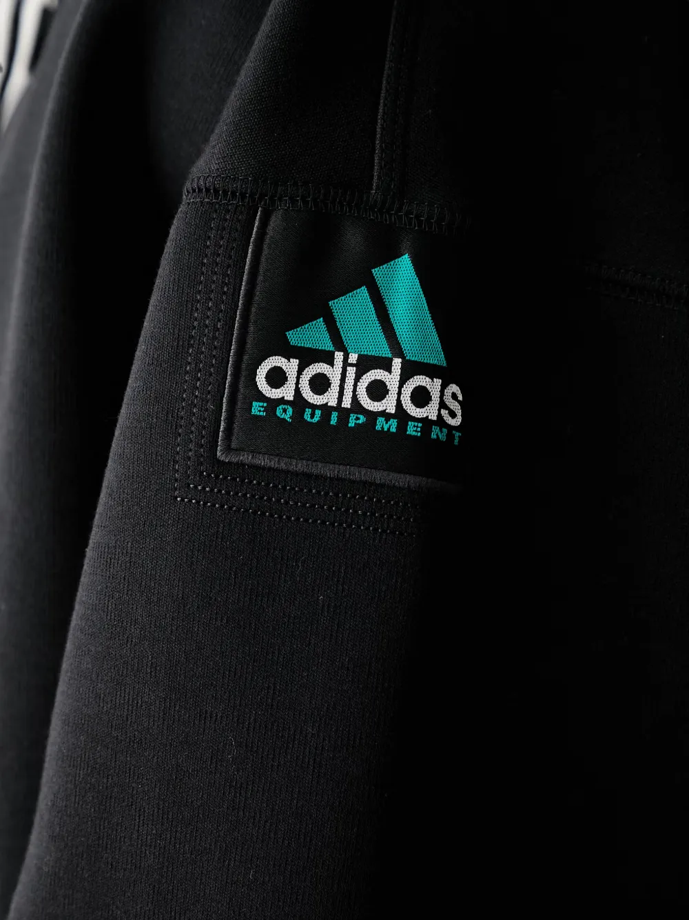 adidas Equipment logo-patch hoodie Zwart