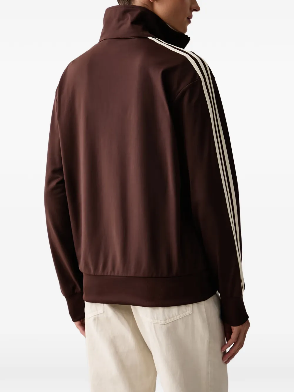 adidas logo-embroidered striped zip-up sweatshirt Bruin