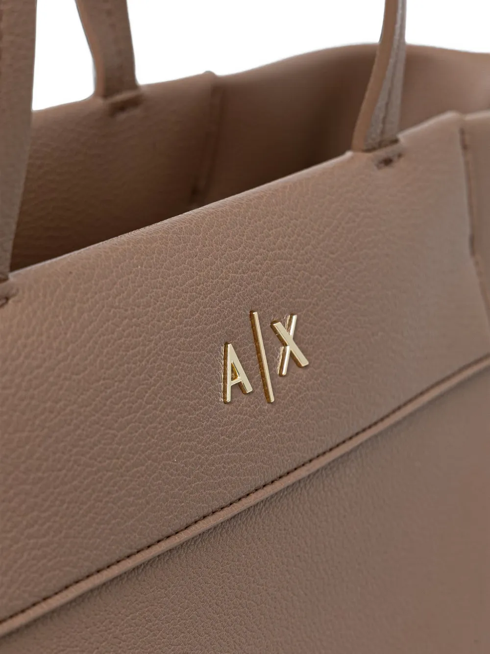 Armani Exchange Shopper met logoplakkaat Bruin