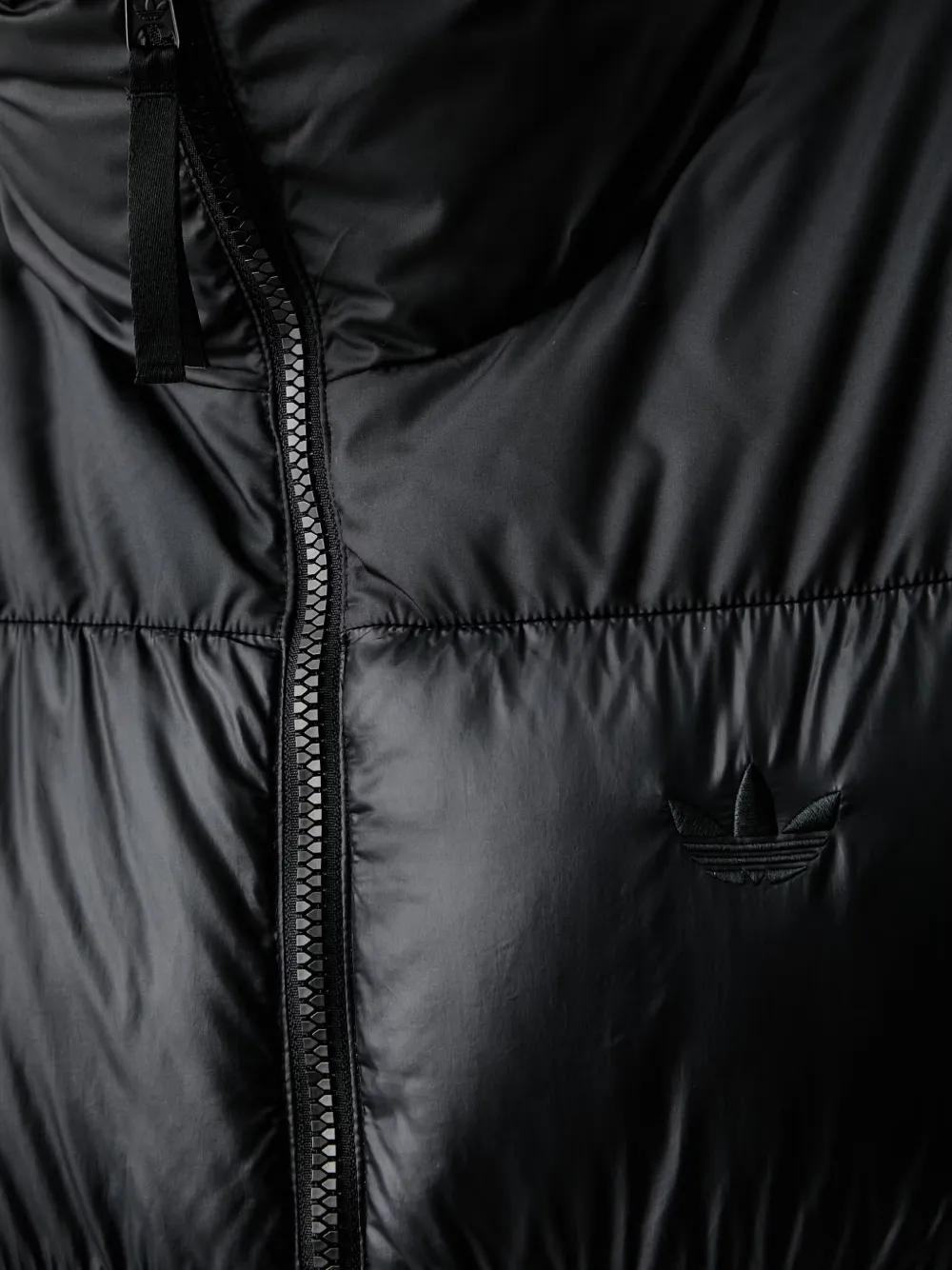 adidas quilted padded jacket Zwart