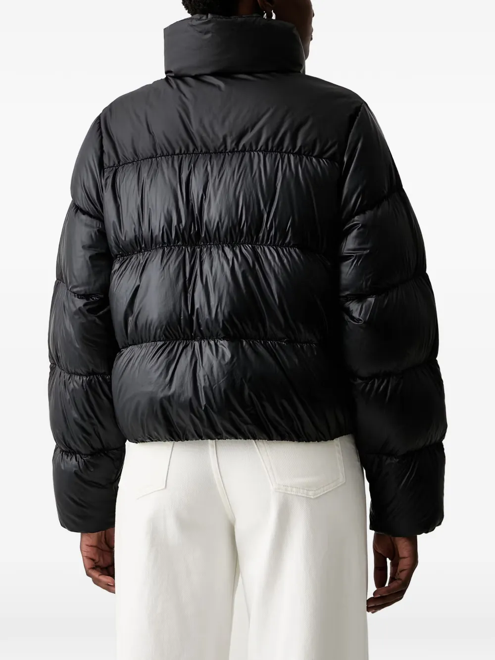 adidas quilted padded jacket Zwart
