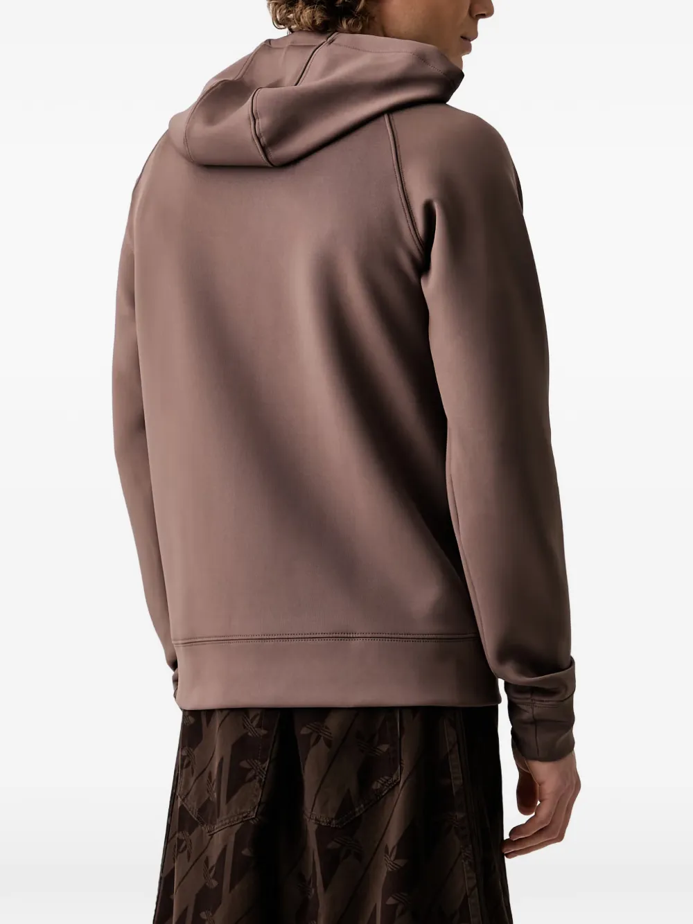 adidas logo-print raglan-sleeve hoodie Bruin