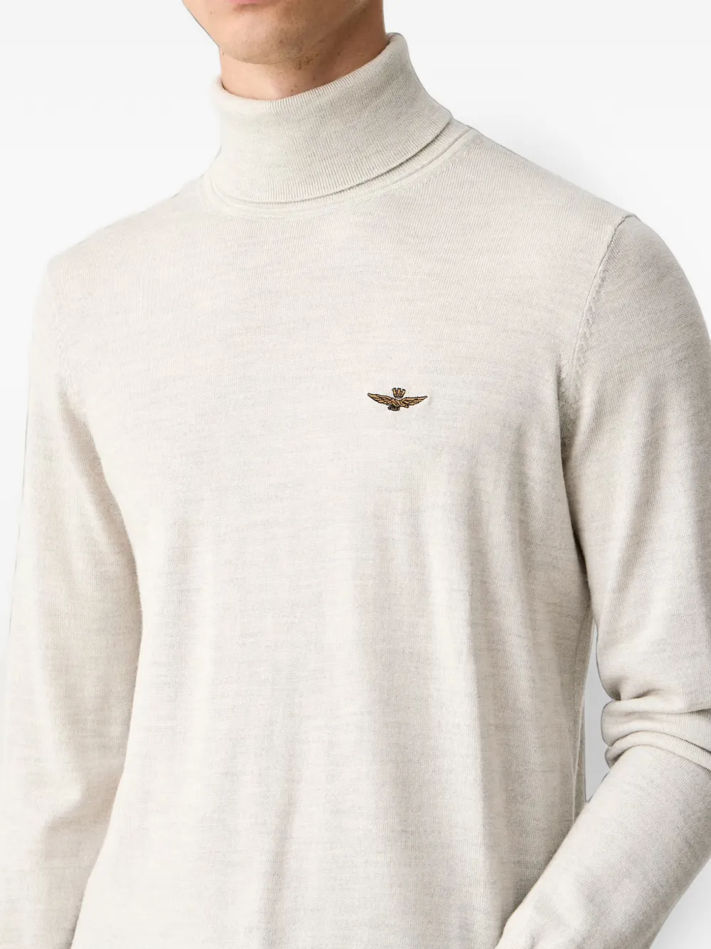 Aeronautica Militare Coltrui met geborduurd logo Beige