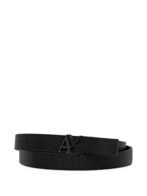 Armani Exchange logo-plaque reversible belt