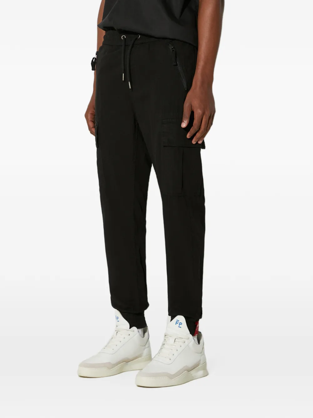 Alpha Industries Trainingsbroek met cargo zakken Zwart